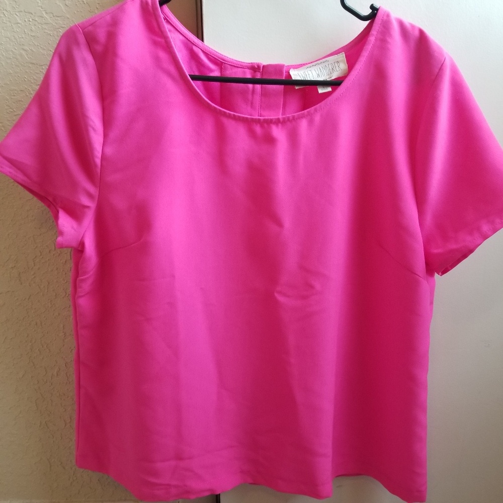 Bright pink top